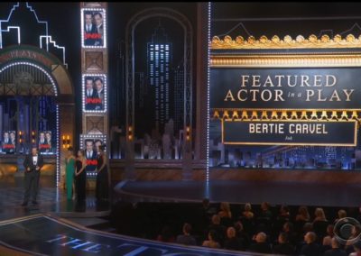 73rd Tony Awards broadcast and screens graphic packages