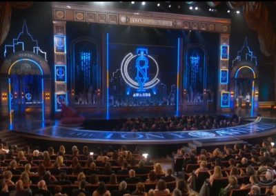 73rd Tony Awards broadcast and screens graphic packages